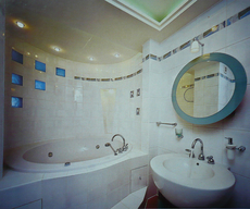 Ванная комната. Зеркало комбинированное. Основа - лакобель