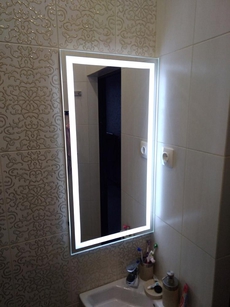 Ванная комната. Зеркало влагостойкое с подсветкой